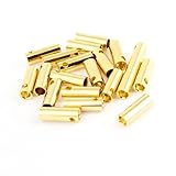 uxcell バナナブレットコネクタメス　メタルゴールドトーンRCバッテリー　リポバッテリー　航空機モデル　20枚入り