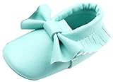 C-Princess ベビーシューズ ファーストシューズ 赤ちゃん 女の子 お姫系 子供靴 フォーマル かわいい 蝶結び飾り付 結婚式 入園式 お祝い (13cm, Bグリーン)