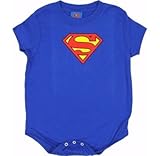 Logo 【ベビー ロンパース】スーパーマン ロゴ 24ヶ月 Ｔシャツアメリカ正規ライセンス商品アメコミマーベルDCコミック