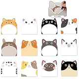 ポストイット かわいい 猫 ネコ型 付箋 強粘着 ふせん 30枚×12パッド 合計360枚 ノート 56x60mm