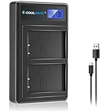 COOLSHOW LP-E17互換充電器スマートLEDデュアルUSB LC-E17充電器対応 Canon EOS 200D,EOS 77D,EOS 750D,760D,EOS 800D 8000D,EOS M3,M5,M6,EOS Rebel SL2,EOS T6i,T6s,T7i,EOS KISS X8i Kiss X9 Kiss X10