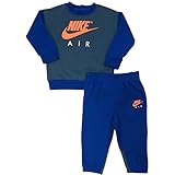 NIKE ナイキ カーキブルーNIKE AIR裏起毛トレーナー上下2点セット (18months（身長約80-85cm）) [並行輸入品]