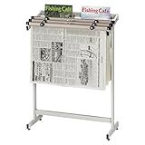 クラウン 新聞架(スチール製)3段タイプ CR-SN301-W 00023210