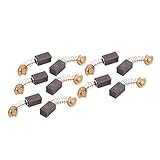 電動ハンマードリルモータ用DealMux 5ペア6.5x7.5x12mmカーボンブラシパワーツール