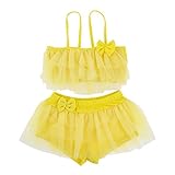 Domybest ベビー水着 子供 女の子 ビキニ トップス+パンツ 2点セット 可愛い 結び 調整可能 ビーチ 海水浴 温泉 プール 夏