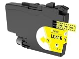 【フクタマ】 LC416Y イエロー 単品×1 ブラザー(Brother)用 互換インク カートリッジ brother 用 プリンター インクカートリッジ LC416 対応機種 MFC-J4440N MFC-J4540N MFC-J4940DN DCP-J4143N MFC-J4443N MFC-J4543N DCP-J4140N (イエロー)