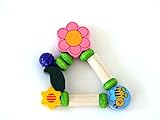 Bienchen Sina 90 x 90 の x 30 人の子供のラッセル音の木製のラッセル音の木のおもちゃがらがらと鳴らして下さい