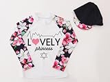 LOVELY ラッシュガード トップス (XL, ホワイト) tlp007-white-120