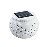 ソーラー充電 陶器の壷 テーブルの上に 7色のイルミネーション LED陶器の壷ライト ソーラーライト 内蔵ニッケル水素電池 面倒な配線は一切不要、設置するだけ！