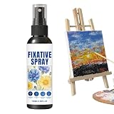 オイルパステル定着スプレー 100ml 透明保護 黄変防止 色褪せ防止 フィキサチーフ スプ レー クレヨンコート スプレーパス テルフィキサチフ 油性クレヨン・パステル画面保護剤 学生 愛好家 友人 初心者 学校 画塾 家庭用