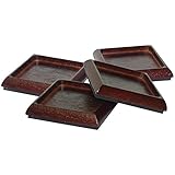 ソフトタッチ4681195 N家具Caster Cups forハード床やカーペットサーフェス( 4piece ) – 2 "正方形床やカーペット、チェリーウッド家具キャスターカップforハードサーフ
