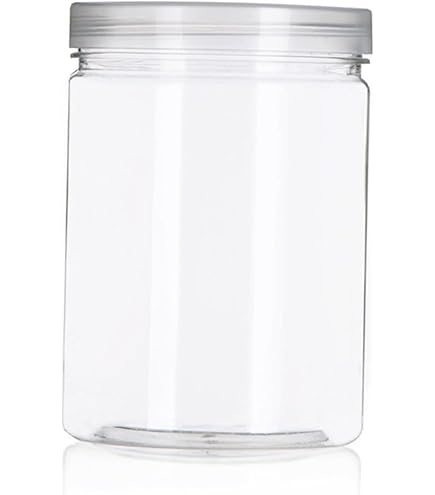 Amazon | 透明 四角 プラスチック 空の保存容器 - プラスチック密閉蓋