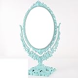 デスクトップCosmeticミラー/ Europeanミラー/ドレッサーミラー/ Marriageミラー/プリンセスミラー/ポータブルシンプルなファッションKingサイズ両面ミラーミラー EOTFJG