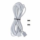 SUPERNIGHT 2.5m 8.2ft 4 Pin RGB LED Strip Lights Extension Cable for SMD 5050 and 3528 LEDs Strip to