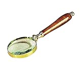 Deco 79 28126 Brass Magnify Glass, 9"