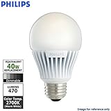 Philips 423483 - 8A19/END/2700 DIM A Line Pear LED Light Bulb [並行輸入品]