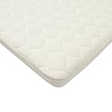 American Baby Company Organic Cotton Quilted Waterproof Fitted Bassinet Pad Cover