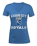 Kansas City Royalsレディースベビージャージー半袖Vネック – ロイヤル、 S ブルー