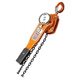 レバーホイスト 500kg クレーン チェーンブロック トラックの荷締めに 倉庫ガレージに ウインチ代わりに