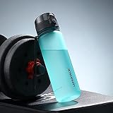 水筒 ポータブ スポーツウ 350ml 500ml 650ml 800ml 1000ml ォーター ボトル プラスチックウ ォーターボトル 大人 子ども アウトドア スポーツ 登山用 キャンプ ランニング ジム サイクリング（Greenish blue-800ml）