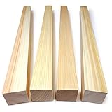 木 木材 角材 ブロック 彫刻用 木彫り ひのき 桧 国産 【 40mm × 40mm × 600mm 節なし 4本セット 】