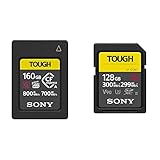 【TOUGHメモリーカードセット】ソニー CFexpress Type Aメモリーカード CEA-G160T 160GB(ILCE-1/FX6/FX3/ILCE-7SM3/ILCE-7M4対応) + ソニー SDXC メモリーカード 128GB Class10 UHS-II対応 SF-G128T
