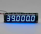 【SANCTUS】 周波数カウンタ モジュール 6LED 0.1～65MHz 信号発生器による動作確認済 (青LED)