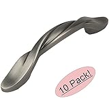 Cosmas 9009 ASアンティークシルバーツイストキャビネットハードウェアハンドルプル – 3 "穴中心 – 10パック