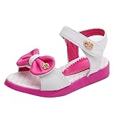 キッズサンダル　ガールズ　女の子　蝶結び　柔らかい　通気性　オープントゥ ゴムタイプ　パーティー　履き脱げやすい　三色　ピンク　ブルー　ローズ　17cm~23.2cm