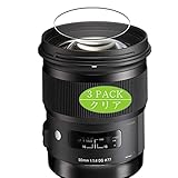 3枚 VacFun フィルム ， シグマ SIGMA 50mm F1.4 DG HSM 向けの 保護フィルム 液晶保護 フィルム 保護 フィルム（非 ガラスフィルム 強化ガラス ガラス ケース カバー