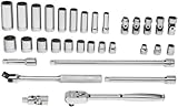 Williams WSB-32F 32-Piece 3/8-Inch Drive Socket and Drive Tool Set by Snap-on Industrial Brand JH Wi