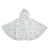 (ボリボンウーフ)boribon oeuf 汽車柄 パイル地 ケープ/ブルー