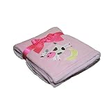 豪華なCozyプレミアムスーパーソフト30 x 40フリーススローベビーブランケットfor Strollers , Car Seats、子供用ベッド&ペット ピンク