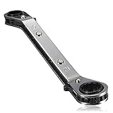 TOOGOO ラチェットレンチセット　8-21 mmダブルリングレンチメトリックハンドツール　10x12mm