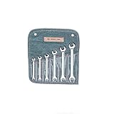 Wright Tool #740 6-Piece Full Polish Metric Open End Wrench Set [並行輸入品]