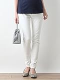 Angeliebe エンジェリーベ マタニティ パンツ ハイストレッチ デニム スキニー 産前 産後 ジーンズ 妊婦服 アジャスター調節可 9号 ホワイト 21788 21788420