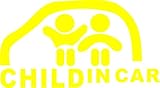 ノーブランド 黄 CHILD IN CAR ステッカー チャイルドインカー baby in car 赤ちゃん 子ども 乗せてます