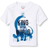 THE CHILDREN'S PLACE(ザ・チルドレンズプレイス) ショートスリーブディノグラフィックティ ホワイト トップス半袖Tシャツ 3歳【並行輸入】