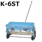 手押し播種機 K-6ST たねまき機 覆土兼用 縁ブラシ付 啓文社 オK 代不