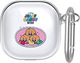 【elago】 Galaxy Buds2 Pro/Buds 2 / Buds Pro/Buds Live 対応 ケース クリア BT21 公式 グッズ クリアケース カラビナ 付き アクセサリー [ ギャラクシーバッズ 2 プロ / ギャラクシーバッズ2 対応 ] LINE FRIENDS BT21 JELLY CANDY SHOOKY