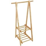 不二貿易 木製キッズハンガー 2段 ナチュラル 15191