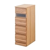チェスト タンス たんす 国産 完成品 無垢 北欧 幅30 隙間 キャビネット スリムチェスト すき間チェスト