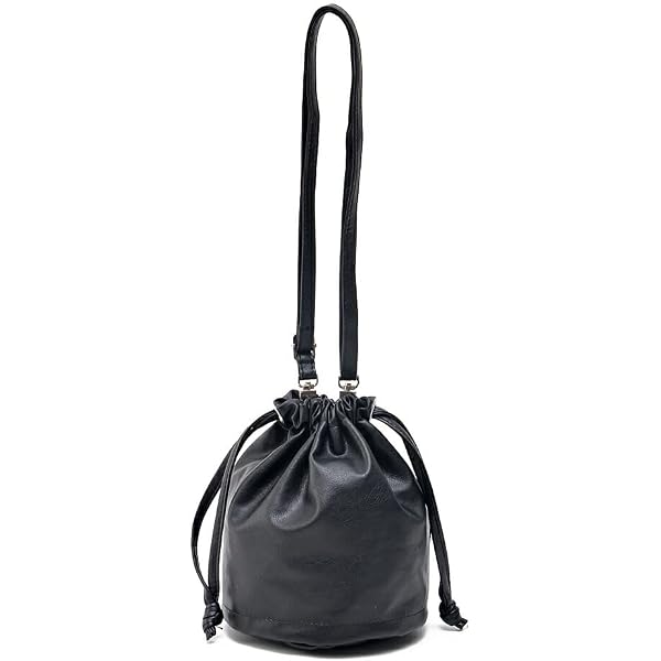 Amazon.co.jp: Prada ブラック ナイロンとレザー 巾着ポーチ 1NA369