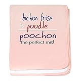 CafePress – Poochon PERFECT MIX – スーパーソフトベビー毛布、新生児おくるみ ピンク 06172639666832E