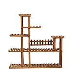 HCHWH ホームEssentialsソリッドウッドフラワースタンドバルコニーフロアインテリア多層インテリアシンプルなモダンアートフラワープラントスタンドマルチレイヤー多機能フラワースタンド