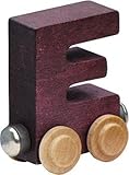【米国正規商品・並行輸入】ネームトレイン 木製おもちゃ NameTrain Bright Finish Letter Cars - E