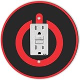 Rikki Knight RND-GFISINGLE-100 Power Off Button Round Single GFI Light Switch Plate [並行輸入品]