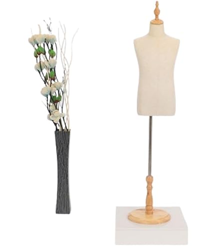 【限定セール】キッズマネキン 布張り 子供【120cm】半身トルソー Amazon.co.jp: 子供 芯地張 トルソー 身長 120cm (7才