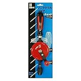 ( お徳用 2個セット) KKK ハンドドリル 先端工具 【ダブルギア】 8ｍｍチャック 全長：300ｍｍ KHD-8 〔DIY用品 大工道具〕