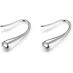 【Amazon限定ブランド】ピアス レディース シンプル ピアス フック シルバー925ピアス 金属アレルギー対応 雫…